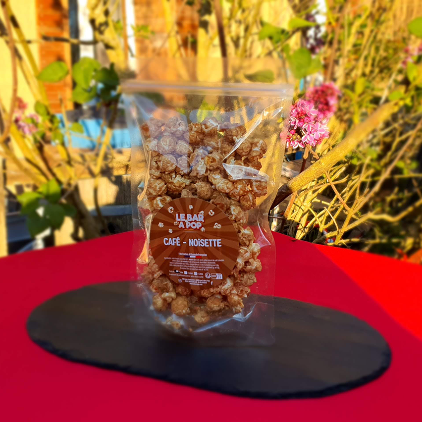 Pop-corn "CAFÉ - NOISETTE" Sachet de 1 Litre