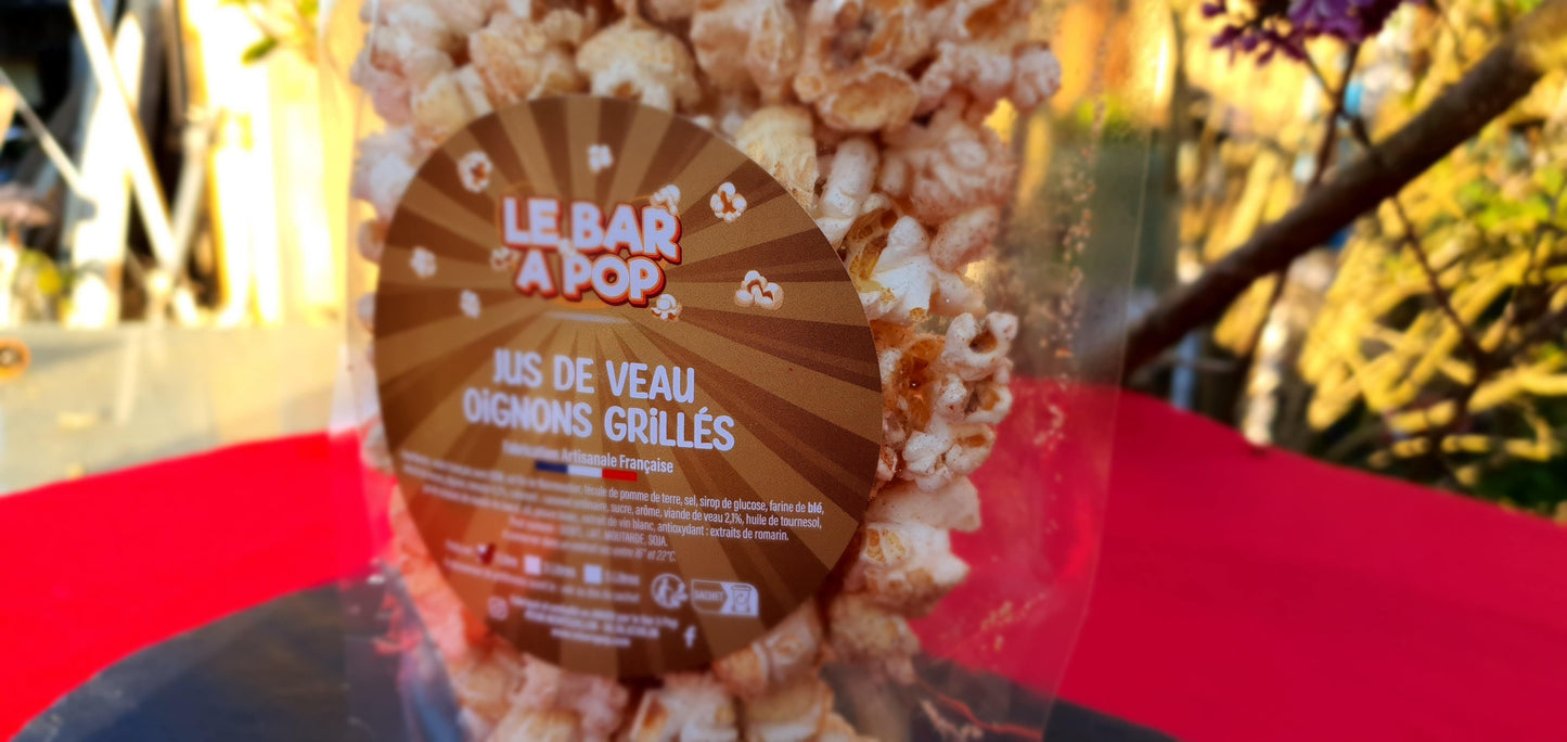 Pop-corn salé "JUS DE VEAU et OIGNONS GRILLES" - 50cl
