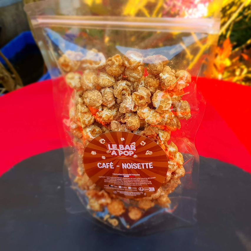 Pop-corn "CAFÉ - NOISETTE" Sachet de 1 Litre