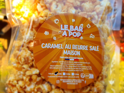 Popcorn au caramel beurre salé maison artisanal en Anjou