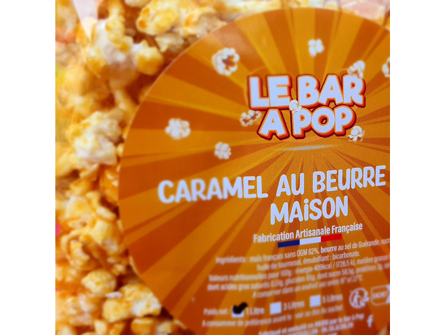 5 sachets pour le prix de 3 - Pop-corn "Caramel beurre salé Maison"