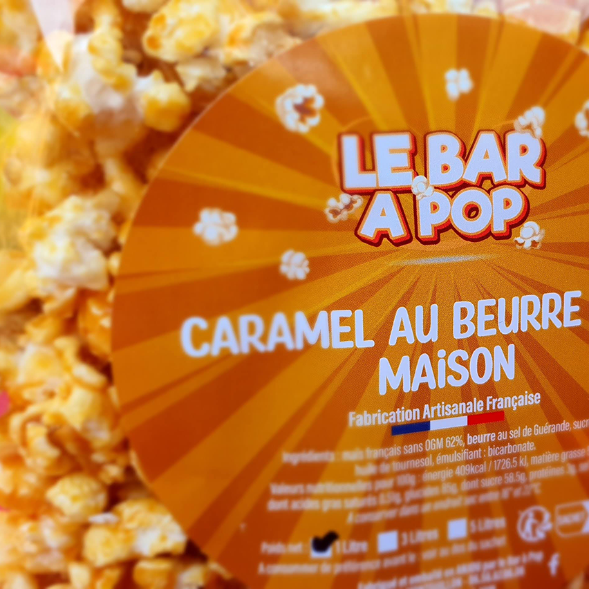 Pop-corn "Caramel beurre salé Maison" - sachet d'1 Litre