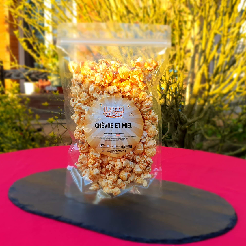 Pop-corn "CHEVRE & MIEL" un produit Original et Artisanal - 50cl