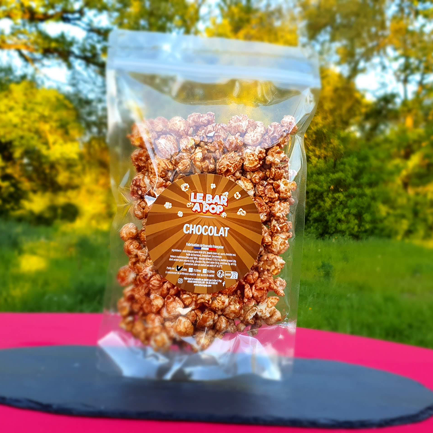 Pop-corn "CHOCOLAT NOIR CARAMÉLISÉ"  - sachet de 1 Litre