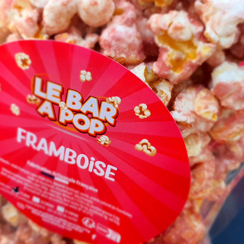 Pop-corn "FRAMBOISE" - 1 Litre en sachet refermable