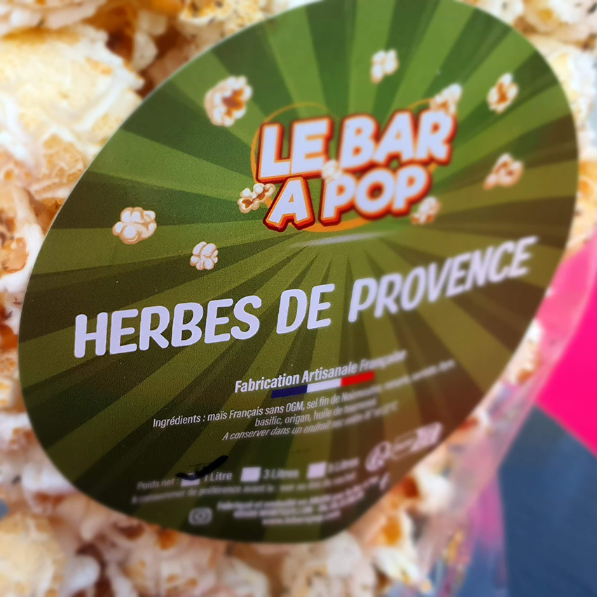 Pop-corn salé "HERBES DE PROVENCE" - 50cl