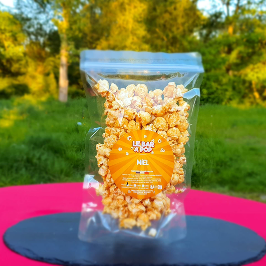 Pop-corn au caramel et "MIEL"  - sachet de 1 Litre