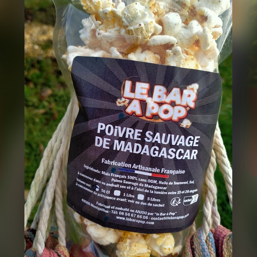Pop-corn salé au "POIVRE SAUVAGE DE MADAGASCAR" - 50cl