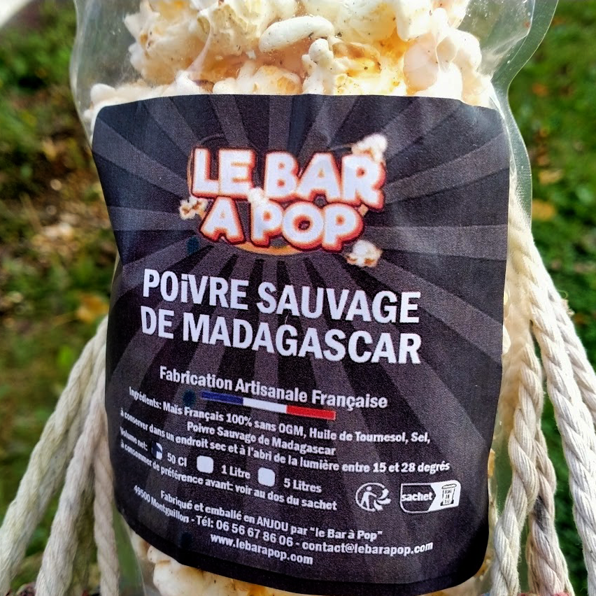Pop-corn salé au "POIVRE SAUVAGE DE MADAGASCAR" - 50cl